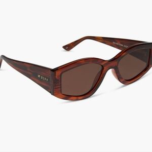 Diff Eyewear 55MM Kai Slim Sunglasses- Mahogany Tort